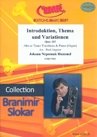 Introduktion Thema und Variationen op.102 fr Alt- oder Tenorposaune und Klavier (Orgel)