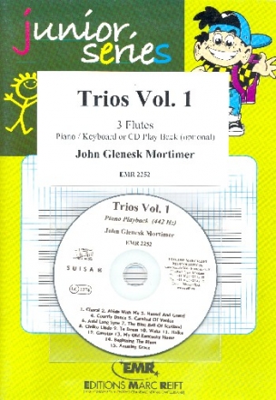 Trios Band 1 (+CD) fr 3 Flten (Klavier/Keyboard ad lib) Partitur und Stimmen