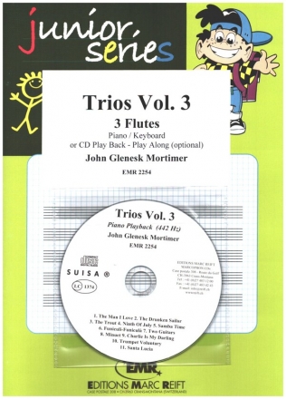 Trios vol.3 (+CD) for 3 flutes score and parts