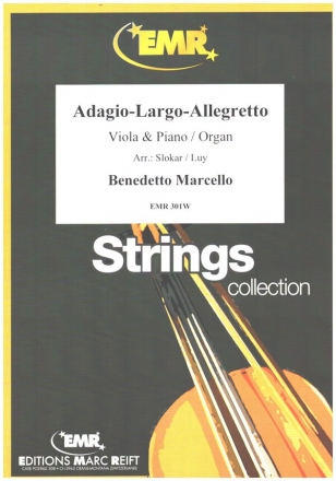 Adagio - Largo - Allegretto for viola and piano (organ)