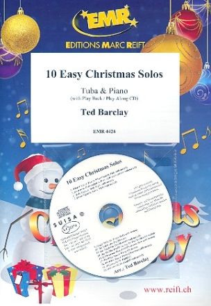 10 easy Christmas Solos (+CD) for tuba and piano