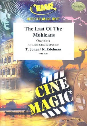 The Last of the Mohicans for orchestra score and parts