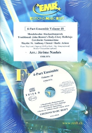 Album vol.10 (+CD) for 4-part ensemble (percussion group ad lib) score and parts