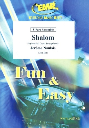 Shalom: for 5-part ensemble (keyboard and percussion ad lib) score and parts