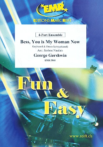 Bess You is My Woman Now for 4-part ensemble (keyboard and percussion ad lib) score and parts