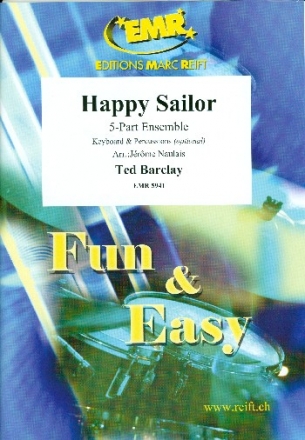 Happy Sailor for flexible 5-part ensemble (rhythm group ad lib) score and parts