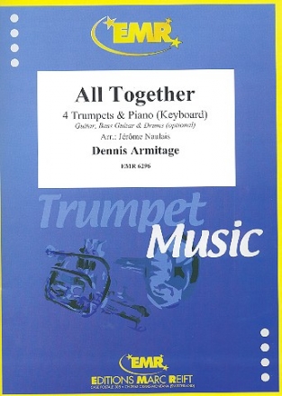 All Together fr 4 Trompeten und Klavier (Keyboard) (Percussion ad lib) Partitur und Stimmen