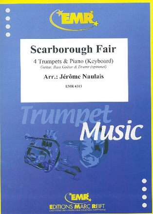 Scarborough Fair: fr 4 Trompeten und Klavier (Keyboard) (Percussion ad lib) Partitur und Stimmen