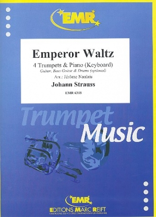 Emperor Waltz fr 4 Trompeten und Klavier (Keyboard) (Percussion ad lib)