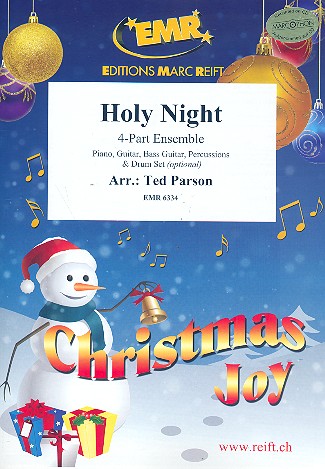 Holy Night for 4-part ensemble (rhythm group ad lib) score and parts