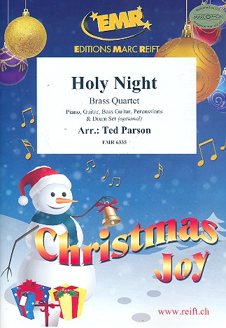 Holy Night for 4 brass instruments (rhythm group ad lib) score and parts