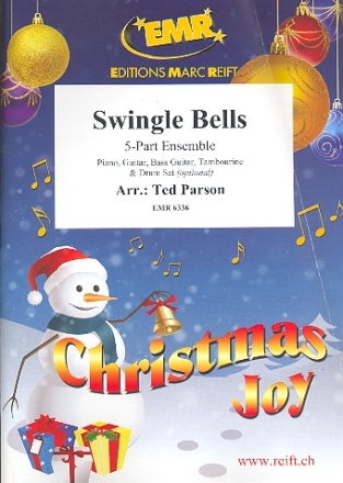 Swingle Bells for 5-part ensemble (rhythm group ad lib) score and parts