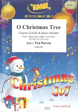 O Christmas Tree for mixed chorus and 5 brass instruments (rhythm group ad lib) score instrumental parts and 20 chorus scores