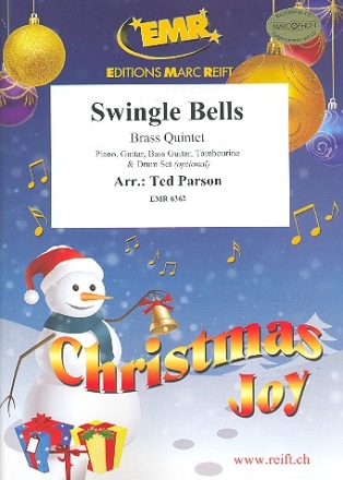 Swingle Bells for 5 brass instruments (rhythm group ad lib) score and parts