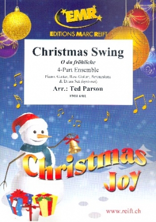 Christmas Swing for piano, guitar, bass guitar, percussion and drum set (opt.)