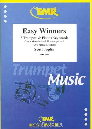 Easy Winners fr 3 Trompeten und Klavier (Keyboard) (Percussion ad lib) Partitur und Stimmen