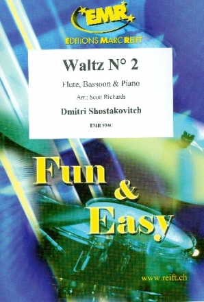 Waltz no.2 for flute, bassoon and piano parts