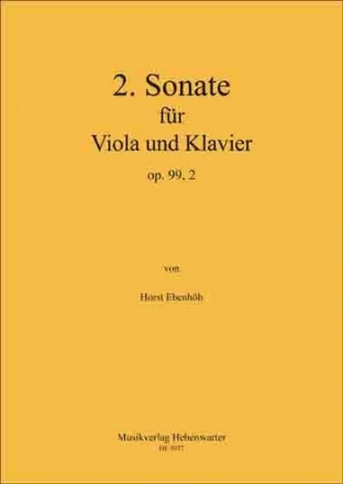 Ebenhh, Horst (2.) Sonate fr Viola und Klavier  Op.99, 2 Viola und Klavier Noten