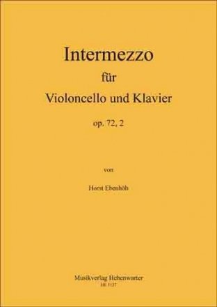 Intermezzo op.72,2 fr Violoncello und Klavier