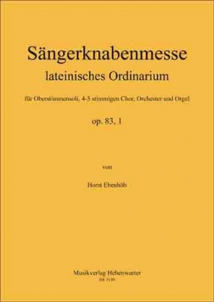 Ebenhh, Horst Messe Op.83, 1 4-5 stimmiger Chor mit Orchester Partitur A4