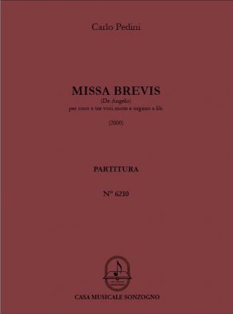 Missa brevis fr 3stg. gem Chor und Orgel Partitur