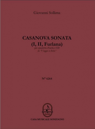 Casanova sonata aus Viaggio in Italia fr Streichquintett und Tonband Partitur und Stimmen und CD