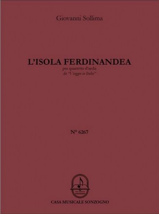 L'isola Ferdinandea aus Viaggio in Italia fr Streichquartett Partitur und Stimmen