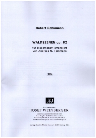 Waldszenen op.82 fr Blsernonett (Fl, 2Ob, 2Klar, 2Hrn, 2Fag) Stimmen