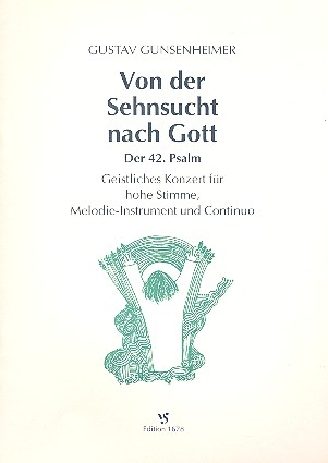 Von der Sehnsucht nach Gott fr Gesang (hoch), melodieinstrument und Bc Partitur und Stimmen