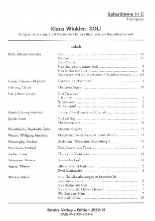 Soli - Kompositionen aus 5 Jahrhunderten fr ein Blas- und ein Begleitinstrument Solostimme in C (Trompete)