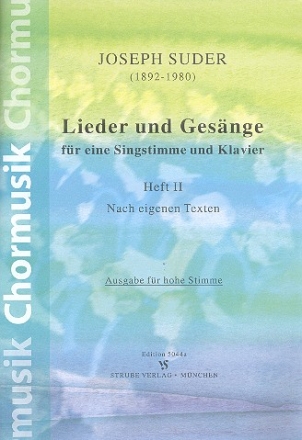 Lieder und Gesnge Band 2 fr Gesang (hoch) und Klavier