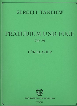 Prlude und Fuge op.29 fr Klavier