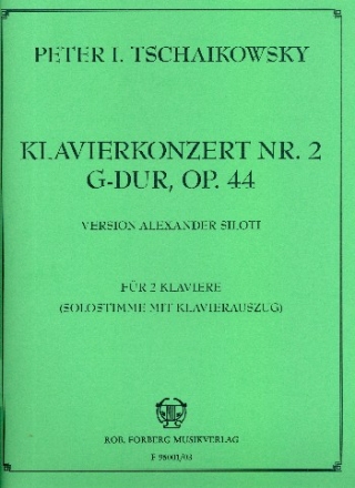 Konzert Nr.2 G-Dur op.44 fr Klavier und Orchester 2 Klaviere zu 4 Hnden