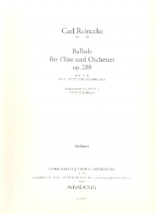 Ballade op.288 fr Flte und Orchester Streicherstimmen (6/6/4/6/3) und Harmonie