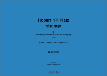 Robert HP Platz strange Bl (Kbl), Harfe, Schlagzeug