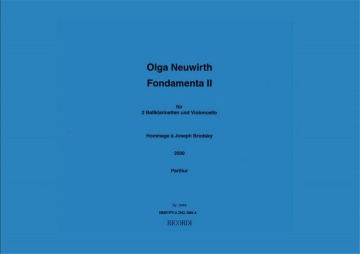 Olga Neuwirth Fondamenta II 2 B-KLAR VC