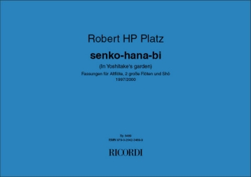 Robert HP Platz senko-hana-bi (2AFl/2grFl/Sh) AFlte , 2 Flte,  Sh