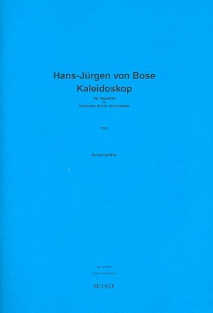 Kaleidoskop fr Klavier, Violoncello und Orchester Studienpartitur A4