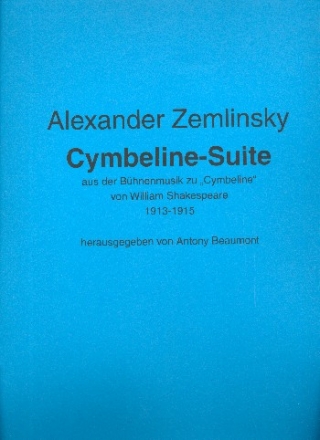 Cymbeline-Suite fr Orchester Partitur