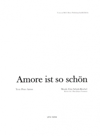 Amore ist so schn fr Gesang und Klavier