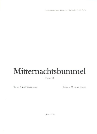 Mitternachtsbummel: fr Gesang und Klavier