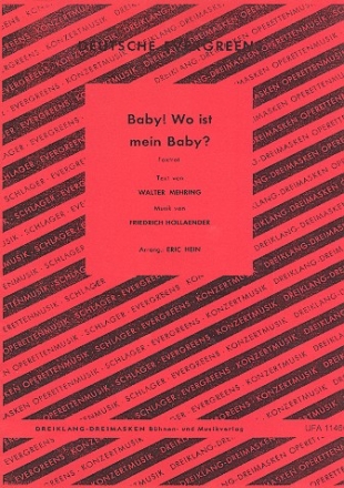 Baby - Wo ist mein Baby fr Gesang und Salonorchester Direktion und Stimmen