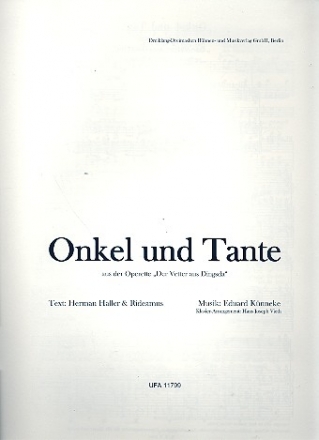 Onkel und Tante fr Gesang und Klavier Archivkopie