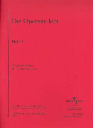 Die Operette lebt Band 2 fr Gesang und Klavier Archivkopie