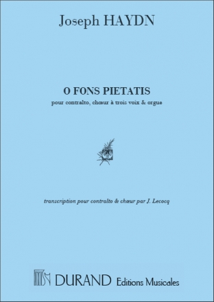 Haydn  O Fons Pietatis Choeur Choir