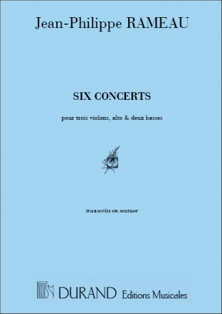 J-P. Rameau Six Concerts Pour Trois Violons Alto Et Deux Classical