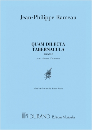 Rameau Quam Dilecta Ch. Hommes Canto (O Voce Recit) E Pianoforte