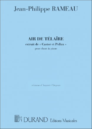 Rameau  Air De Telaire.Castor.So Vocal and Piano