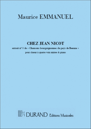 Emmanuel Chez Jean Nicot Choeur Coro