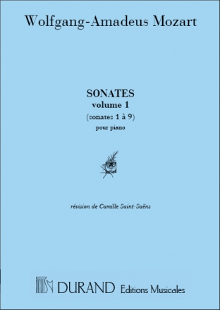 W.A. Mozart Sonates (N. 1-9) Revision Par Camille Saint Saens Piano